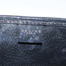 CELINE Macadam Canvas Pouch PVC Leather Black Auth 112106-14