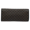CELINE Macadam Canvas Pouch PVC Leather Black Auth 112106-3