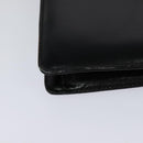 CELINE Shoulder Bag Leather Black Auth 112107-10