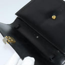 CELINE Shoulder Bag Leather Black Auth 112107-13