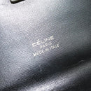CELINE Shoulder Bag Leather Black Auth 112107-14