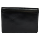 CELINE Shoulder Bag Leather Black Auth 112107-3