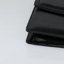 CELINE Shoulder Bag Leather Black Auth 112107-8