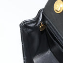 CHANEL Matelasse Hand Bag Patent leather Black CC Auth 112111-22