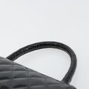 CHANEL Matelasse Hand Bag Patent leather Black CC Auth 112111-8