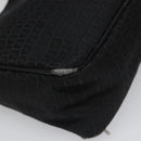 FENDI Zucchino Canvas Shoulder Bag Black Auth 112119-16