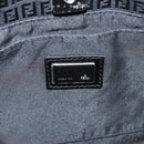 FENDI Zucchino Canvas Shoulder Bag Black Auth 112119-16