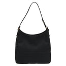FENDI Zucchino Canvas Shoulder Bag Black Auth 112119-2