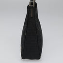 FENDI Zucchino Canvas Shoulder Bag Black Auth 112119-3