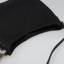 FENDI Zucchino Canvas Shoulder Bag Black Auth 112119-6