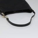 FENDI Zucchino Canvas Shoulder Bag Black Auth 112119-7