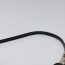 FENDI Zucchino Canvas Shoulder Bag Black Auth 112119-8