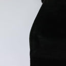 Salvatore Ferragamo Vala Shoulder Bag Suede Black Gold Auth 112120-15