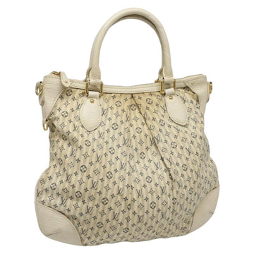 LOUIS VUITTON Monogram Mini Lin Croisette Marina PM Bag Beige M95494 Auth 112135