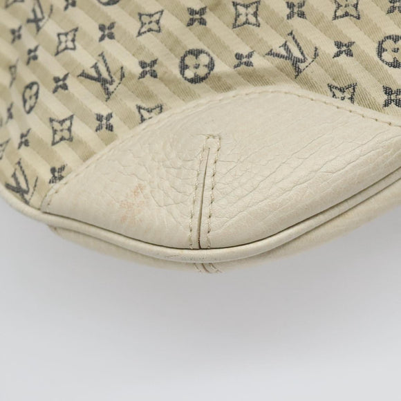 LOUIS VUITTON Monogram Mini Lin Croisette Marina PM Bag Beige M95494 Auth 112135