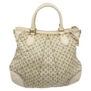 LOUIS VUITTON Monogram Mini Lin Croisette Marina PM Bag Beige M95494 Auth 112135-2