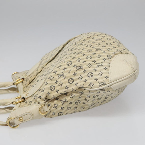LOUIS VUITTON Monogram Mini Lin Croisette Marina PM Bag Beige M95494 Auth 112135