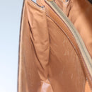 CELINE Macadam Canvas Business Bag PVC Leather Brown Gold Auth 112171-18