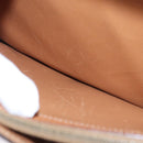 CELINE Macadam Canvas Business Bag PVC Leather Brown Gold Auth 112171-19