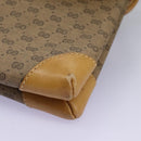 GUCCI Micro GG Supreme Shoulder Bag PVC Beige Brown gold 007 92 5548 Auth 112193-15