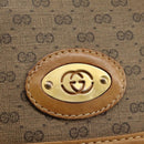 GUCCI Micro GG Supreme Shoulder Bag PVC Beige Brown gold 007 92 5548 Auth 112193-18