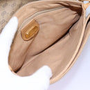 GUCCI Micro GG Supreme Shoulder Bag PVC Beige Brown gold 007 92 5548 Auth 112193-10