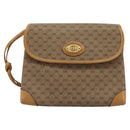 GUCCI Micro GG Supreme Shoulder Bag PVC Beige Brown gold 007 92 5548 Auth 112193-13