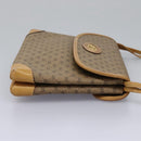 GUCCI Micro GG Supreme Shoulder Bag PVC Beige Brown gold 007 92 5548 Auth 112193-4