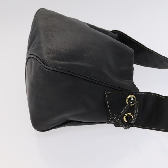BURBERRY Shoulder Black Label Business Bag 2 Set Blue Black Auth 112221