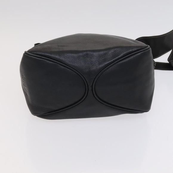 BURBERRY Shoulder Black Label Business Bag 2Set Blue Black Auth 112221