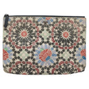 CHANEL Matelasse Clutch Bag Lamb Skin Multicolor CC Auth 112262-2