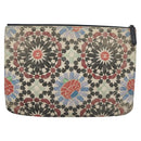 CHANEL Matelasse Clutch Bag Lamb Skin Multicolor CC Auth 112262-3