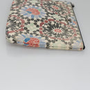 CHANEL Matelasse Clutch Bag Lamb Skin Multicolor CC Auth 112262-4