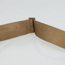 PRADA Schoudertas Nylon Beige Bruin Zilver Auth 112279-8