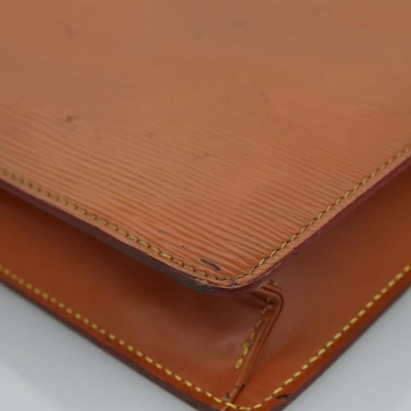 LOUIS VUITTON Epi Pochette Homme Clutch Bag Zipangu Gold M52528 LV Auth 112281