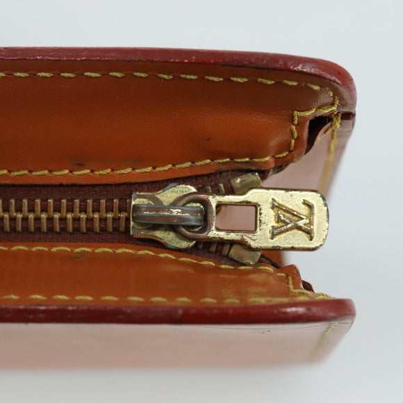 LOUIS VUITTON Epi Pochette Homme Clutch Bag Zipangu Gold M52528 LV Auth 112281