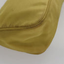 PRADA Accessory Pouch Nylon Yellow Silver Auth 112287-13