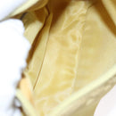 PRADA Accessory Pouch Nylon Yellow Silver Auth 112287-18