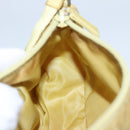 PRADA Accessory Pouch Nylon Yellow Silver Auth 112287-19