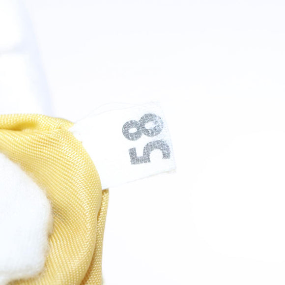 PRADA Accessory Pouch Nylon Yellow Silver Auth 112287