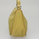 PRADA Accessory Pouch Nylon Yellow Silver Auth 112287-5