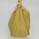 PRADA Accessory Pouch Nylon Yellow Silver Auth 112287-6