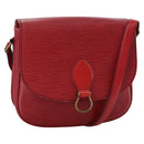 LOUIS VUITTON Epi Saint Cloud GM Shoulder Bag Red M52197 LV Auth 112325-1