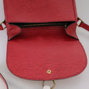 LOUIS VUITTON Epi Saint Cloud GM Shoulder Bag Red M52197 LV Auth 112325-18
