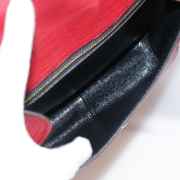 LOUIS VUITTON Epi Saint Cloud GM Shoulder Bag Red M52197 LV Auth 112325