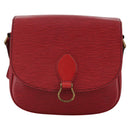 LOUIS VUITTON Epi Saint Cloud GM Shoulder Bag Red M52197 LV Auth 112325-13