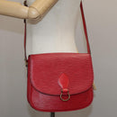 LOUIS VUITTON Epi Saint Cloud GM Shoulder Bag Red M52197 LV Auth 112325-23