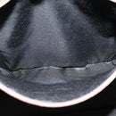 BURBERRY Nova Check Hand Bag Canvas Leather Beige Brown Silver Auth 112330-18