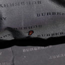 BURBERRY Nova Check Hand Bag Canvas Leather Beige Brown Silver Auth 112330-19