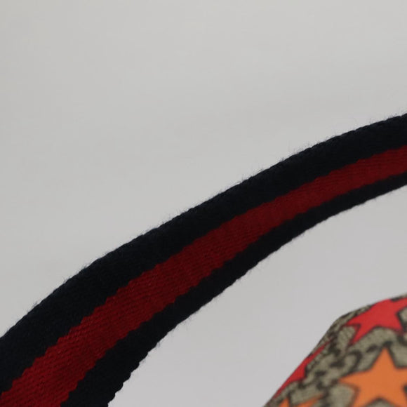 GUCCI GG Supreme Sherry Line Backpack PVC Beige Rainbow 550775 Auth 112335V